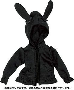 Rabbit Ear Hood Parka (Black), Azone, Accessories, 1/6, 4571117004602